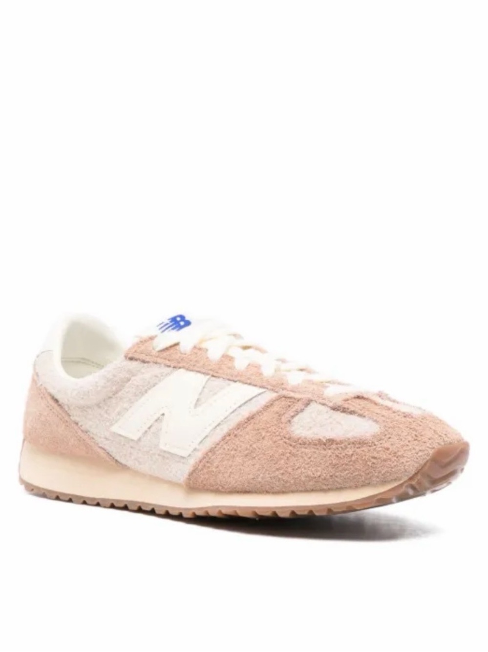 New Balance Women's Pink and White Retro Suede Sneakers